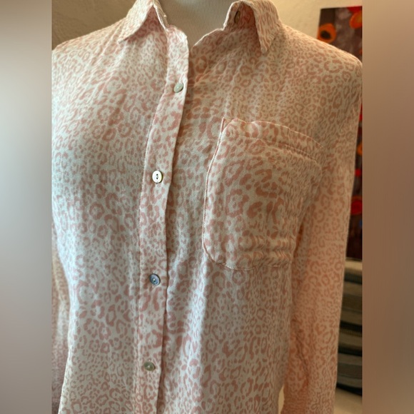 Rails Ellis Shirt Rose Cheetah size S - Picture 5 of 10
